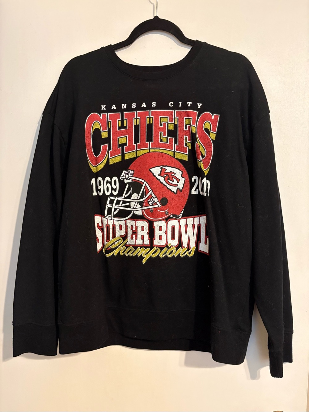 NFL Kansas City Chiefs Black Crewneck